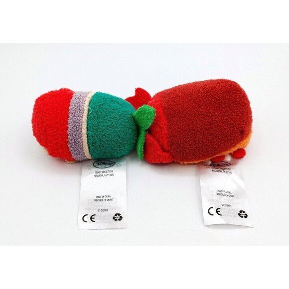 Disney Tsum Tsum 3.5" Little Mermaid Plush Ariel & Sebastian Lot of 2 - Picture 4 of 4